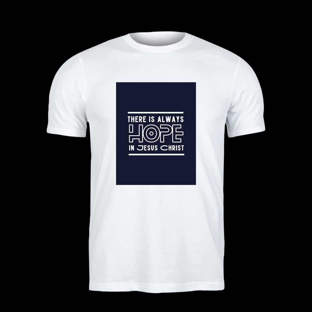 Luxe “Hope in Jesus” Inspirational T-Shirt- White