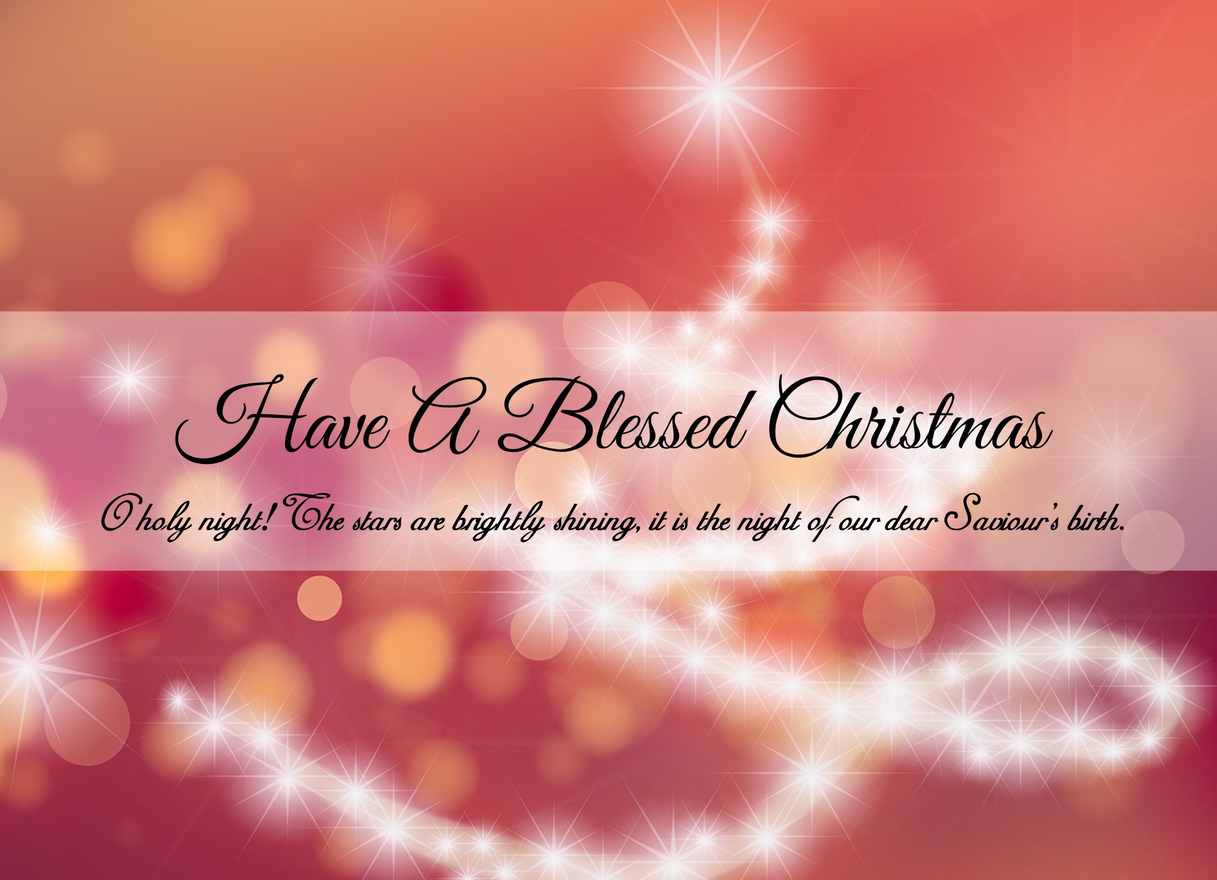 Have A Blessing Christmas Card