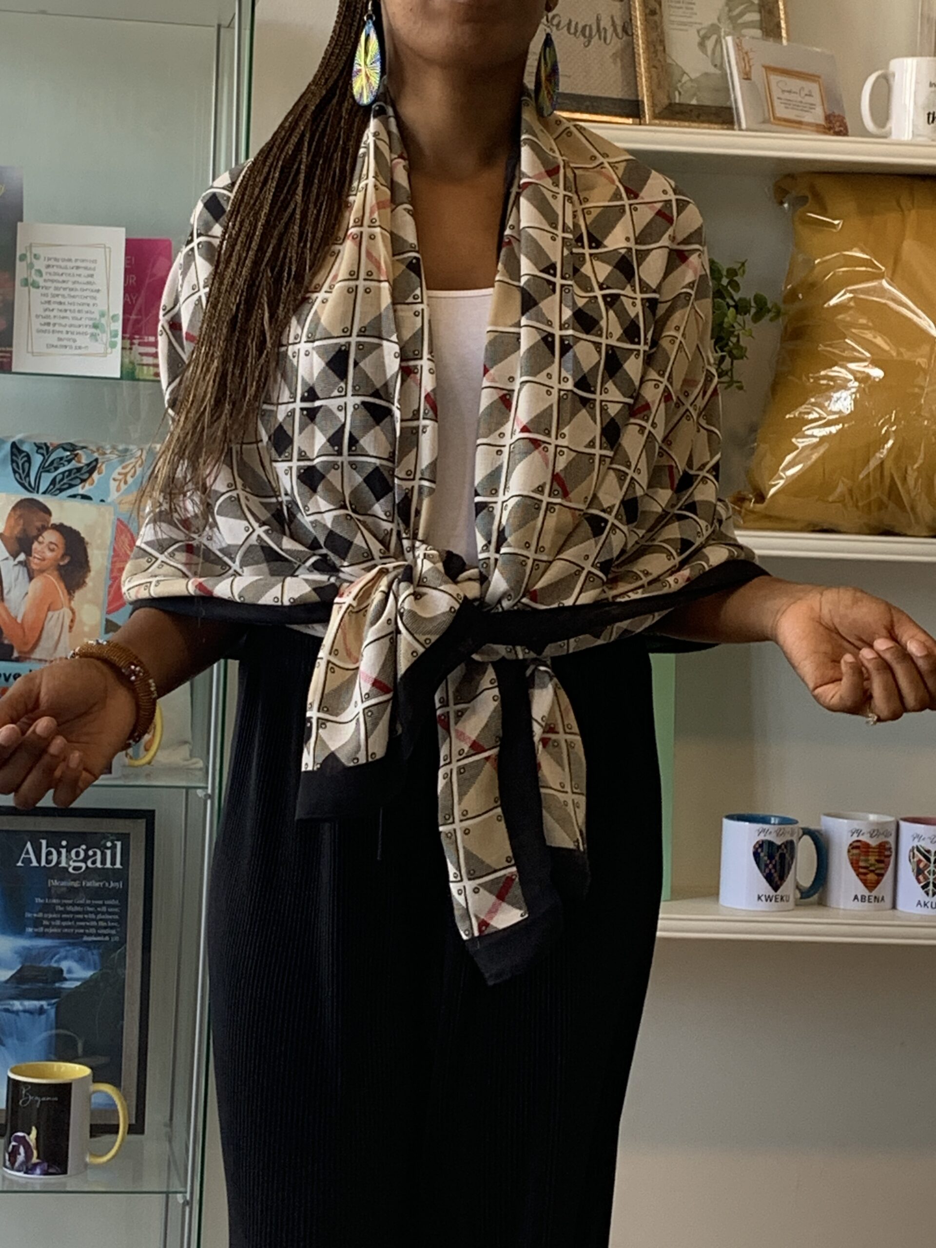Tartan Print scarf - Image 3