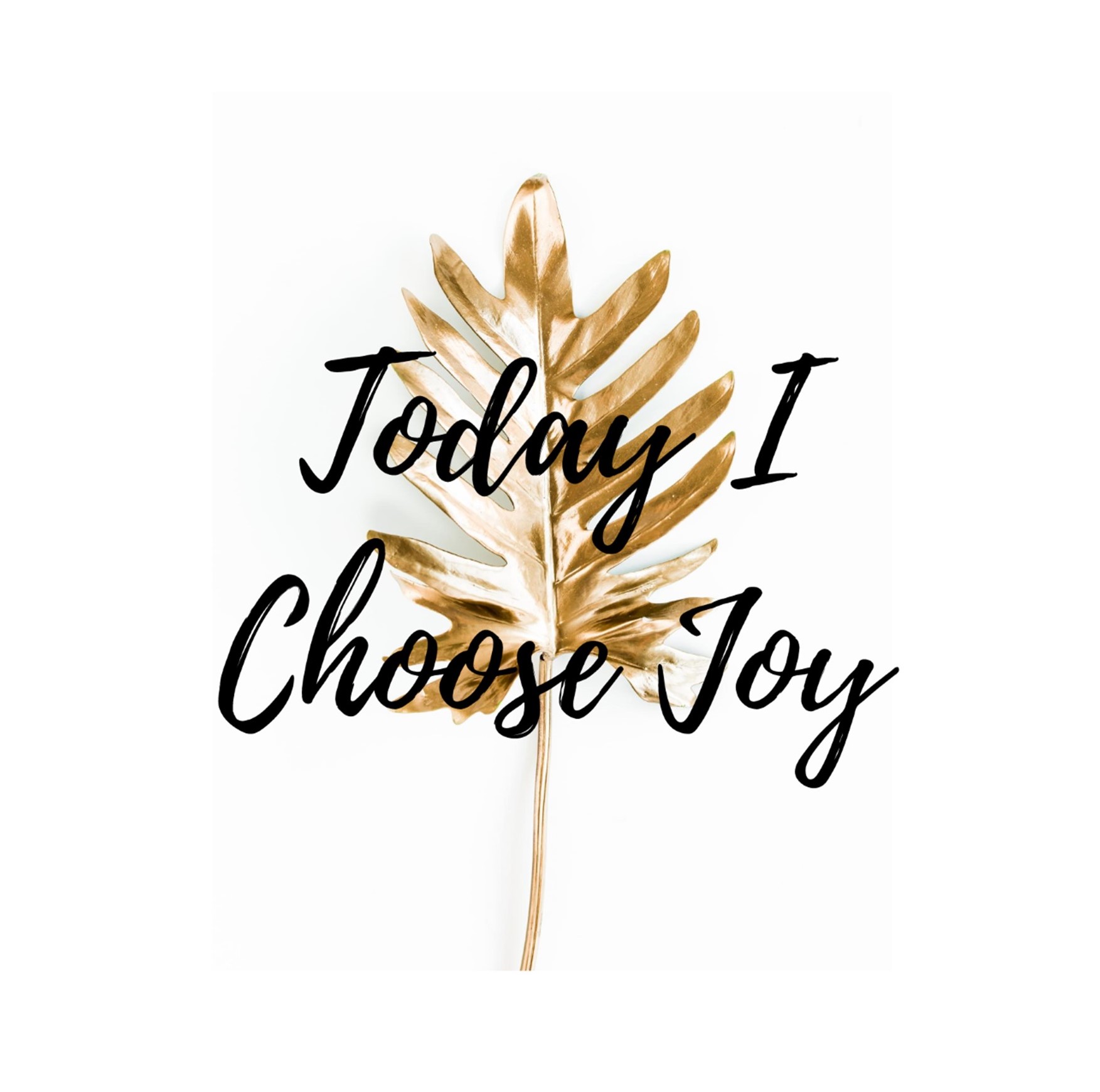 Inspirational Card - Gold Leaf